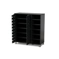 thumbnail image 6 of Baxton Studio Shirley Modern Dark Grey 2-Door Shoe Cabinet, 6 of 10