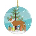 thumbnail image 1 of Central Asian Shepherd Dog Merry Christmas Tree Ceramic Ornament, 1 of 2