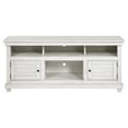 thumbnail image 2 of Ayne TV Stand Media Cabinet, 2 Doors and 4 Shelves, White Wood 60 Inch, 2 of 5