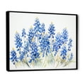 thumbnail image 2 of Designart "Dreamlike Blue Bonnets Minimalism I" Blue Bonnets Floater Framed Wall Art Living Room, 2 of 5