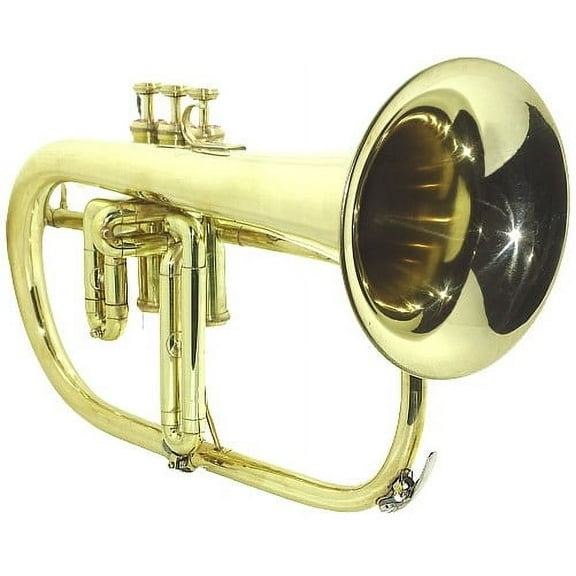 SHREYAS FLUGEL HORN BRASS FINISH BB PITCH W HARDCASE MP BRASS FLUGLEHORN