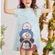 thumbnail image 1 of Vestido de niña bebé, vestido de verano para niña, vestido de princesa para niña de 2 a 12 años, vestido informal con estampado de Donald, precio bajo para mujer 7T heqiyong CONDUJO, 1 of 2