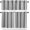 Grey Black, variant on Blue Grey Stripes Kitchen Curtains, Simple Striped Lines Minimalist Modern 3-Piece Kitchen Curtain Valance and Tiers Set 36 Inch Length, Rod Pocket Half Window Curtains for Cafe Living Room Bathroom