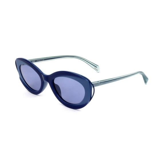 Police sunglasses SPL938 WOMAN 52/20/140 07B1 SHINY FULL BLUE/FULL LIGHT BLU
