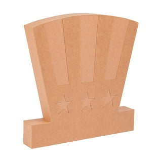 5pcs Wear-resistant Party Decors Wooden Number 1 Sign Paper Mache