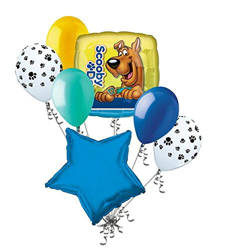 Details about   Scooby Doo 4th Birthday Party Supplies Balloon Bouquet Decorations