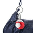thumbnail image 6 of HONMEET Red Mini Tennis Keychain Set 6 Pieces Sports Bag Charm Accessories 3.7×1.5×0.8in, 6 of 9