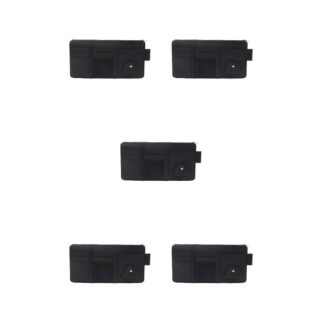 Transemion Durable Car Storage Solution - Easy Assembly And Organized Space Car Accessories Interiors Black (zips upgrad) 5Set