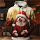 thumbnail image 3 of Sudadera con capucha navideña para hombre, sudadera con estampado 3D de animales, sudadera de manga larga, sudaderas casuales de gran tamaño para hombre, sudaderas con capucha, ropa, 3 of 5