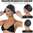 thumbnail image 2 of Large Waterproof Swim Cap for Long Hair, Braids, and Dreadlocks - Soft Silicone Cap for Women, Men, and Kids, 2 of 5