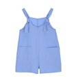thumbnail image 1 of SDNall Casual Summer Rompers, Cute Sleeveless Loose Jumpsuit with Pockets for Women, 1 of 7