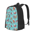 thumbnail image 2 of Hirioo Sea Otters Family In Blue Water for Minimalist Backpack Large Capacity Backpack Travel Backpack For School, 2 of 8