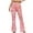 Pink, variant on Jamsmile Womens Flare Pants Casual Sports Comfortable Floral Print Flared Trousers Pants Bottoms Streetwear Slim Ladies Pants