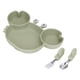 thumbnail image 3 of Juego de 3 uds de platos divididos para niños pequeños plato de succión de silicona para bebés plato de destete para bebés con cuchara tenedor para niños entrenamiento de ANGGREK  Otros, 3 of 8