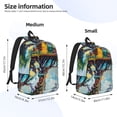 thumbnail image 3 of Lsque Whimsical Treehouse Painting Pattern Canvas Daypack, Durable Backpack, High-quality Versatile Backpack,Vintage Compact Backpack-Medium, 3 of 6