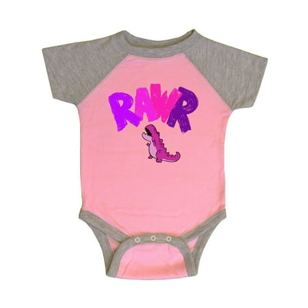

Inktastic Lil Purple Tyrannosaurus Rawr Gift Baby Boy or Baby Girl Bodysuit