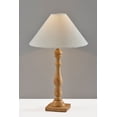 thumbnail image 3 of Adesso Rigby 27" 1-Light 3-Way Natural Wood Table Lamp with White Boucle Tapered Shade, 3 of 6