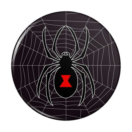 

Black Widow Spider on Web Kitchen Refrigerator Locker Button Magnet