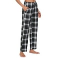 thumbnail image 3 of Innerwin Palazzo Pants Wide Leg Ladies Pajamas Bottoms Holiday Drawstring Lounge Black S, 3 of 5