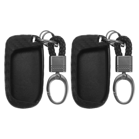 HEANUJJ 2Pcs Car Key Fob Sleeve Silicone Cover with Precise Cutouts and Enhanced Shock Resistance