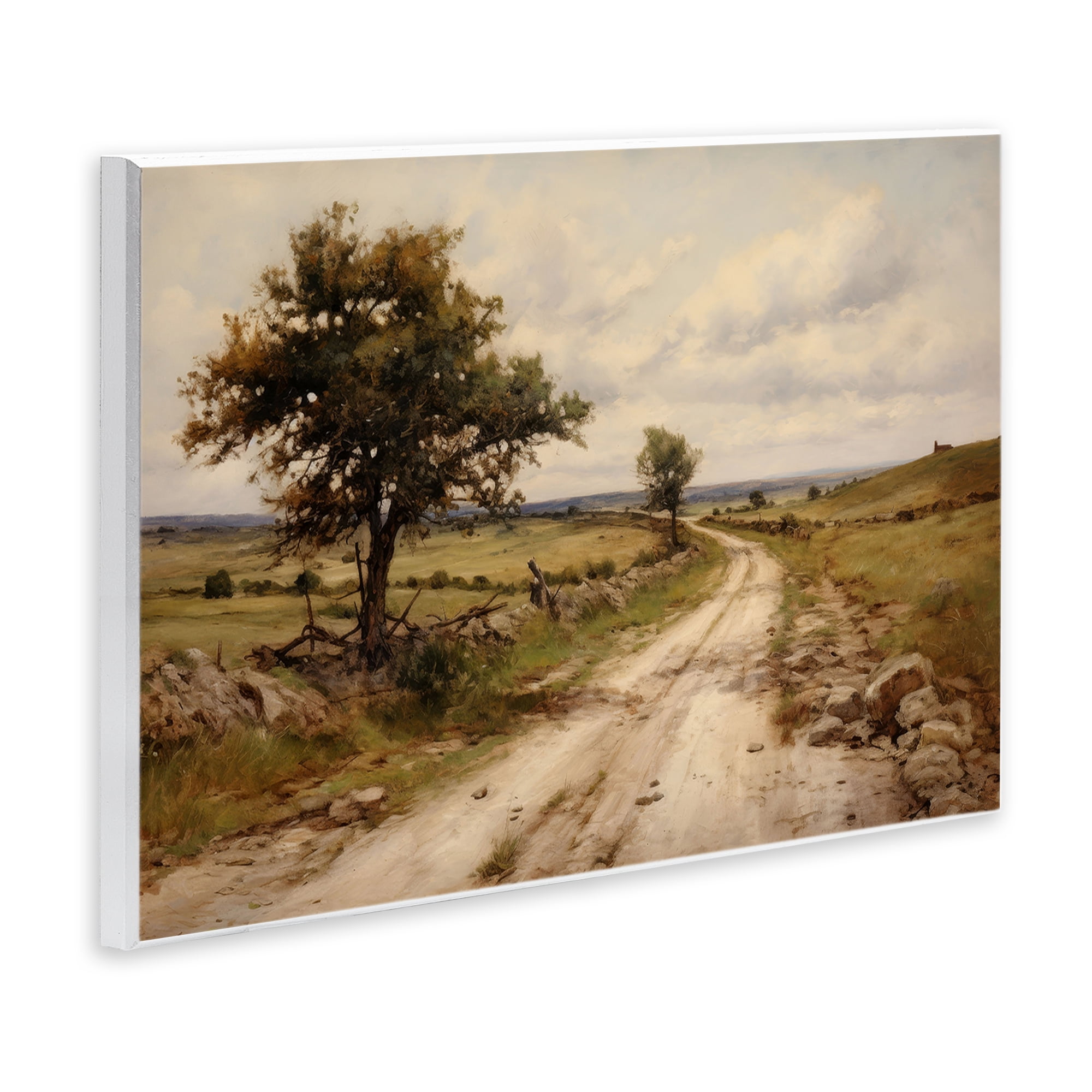 Stupell Industries Road To Nowhere Landscape & Nature Painting Unframed Art Print Wall Art, 19 x 13