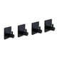 thumbnail image 1 of Ganchos para ropa ANGGREK Gancho de Pared adhesivo cuadrado negro 4 piezas 1 caja, 1 of 8