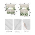 thumbnail image 5 of Green Forest Swag Curtains for Living Room/Bedroom Windows, Farmhouse Botanical Tree Scenery Beige Kitchen Curtains and Valances Set 36 Inch Length, Light Filtering Swags Valance Curtain Panels, 5 of 5