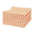 thumbnail image 1 of 5 Trapos, Toalla de Cocina Secador, La Josefina, Ultra Absorbente 100% Algodón (Naranja) La Josefina Cuadros anaranjados, 1 of 5