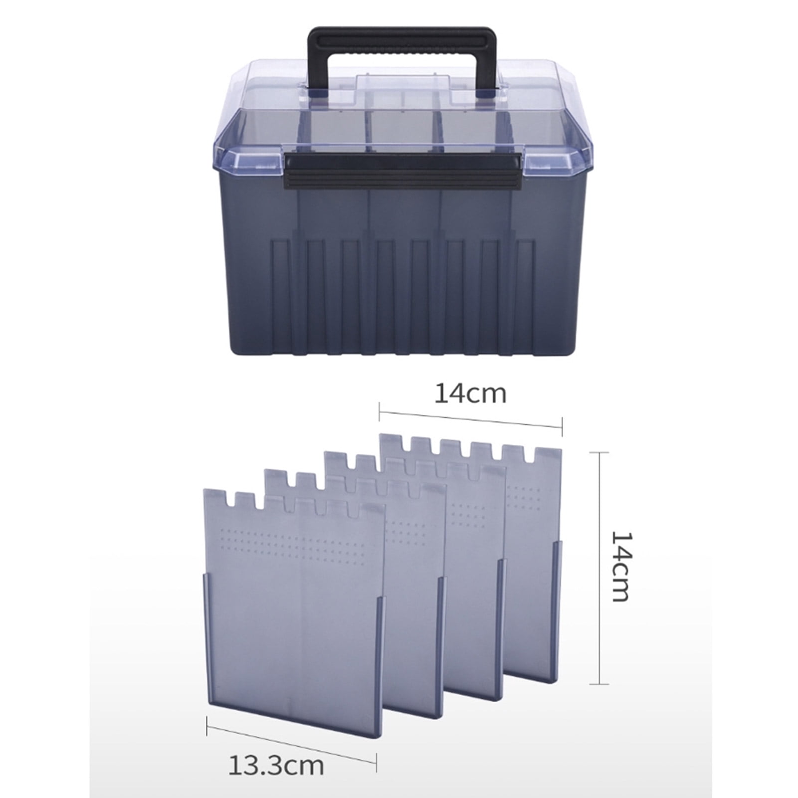Shrimp Fishing Baits Storage Box Thickened Hard Squid Hook Tackle Lure Organizers Light Weights Fishing Tackle Box