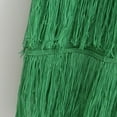 thumbnail image 4 of Long Sundress Fringe Dress for Women Maxi Bodycon Dress, Slim Fitting Knit Tiered Layered Tassel Sleeveless Party Maxi Dresses Green M, 4 of 8