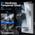 thumbnail image 2 of [2+2 Pack] Hionly for Samsung Galaxy S24 Ultra Privacy Screen Protector with Camera Lens Protector,Sensor Protection,Case Friendly Tempered Glass Film[9H Hardness] [Bubble Free] [Easy Install], 2 of 8