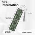 thumbnail image 3 of Kdxio Tropical Palm Leaves1 Print Metal Tassel Bookmarks,Perfect Gift for Art Lovers and Bookworms Metal Bookmarks for Women, 3 of 8