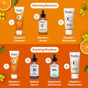 TruSkin Vitamin C Facial Serum, Anti-Aging Blend for Brighter-Looking Skin with Soothing Squalane, 1 fl oz