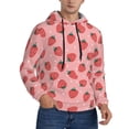 thumbnail image 2 of Goofa Strawberries for Men's Hooded Sweatshirt - Lightweight Pullover Hoodie with Kangaroo Pocket, Perfect for Everyday Wear-XX-Large, 2 of 7