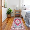 thumbnail image 3 of HAHDAXIA Persian Runner Rug 2x4 Washable Rugs Hallway Runner Rugs Non-Slip Kitchen Rugs Runner Vintage Throw Small Area Rug Runners Carpet for Bedroom Bathroom Entryway Laundry Room Rug (2'x4, 3 of 7