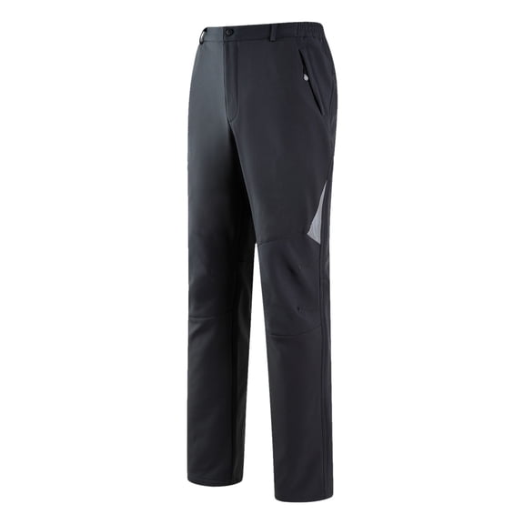 Vedolay Linen Pants Men Loose Casual Solid Color Trousers Straight Pants Dark Gray,L