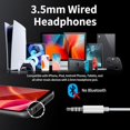 thumbnail image 5 of Kimwood Auriculares con cable con micrófono, auriculares intrauditivos con cable, estéreo de alta fidelidad, graves potentes y audio nítido, compatibles con iPhone, iPad, Android, computadora, la mayo, 5 of 5