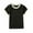 Black, variant on KYAIGUO 2-6 Years Boys Girls Short Sleeve T-Shirt for Baby Toddler 100% Organic Cotton Shirts Crew Neck Solid Color Tees Shirts