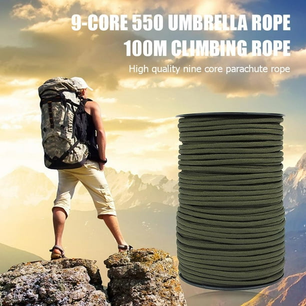 cuerda de paracaídas Cuerda de paracaídas de 9 núcleos para cuerda de paracaídas de supervivencia cuerda de escalada para acampar Barbie Nuevos Originales
