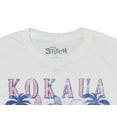 thumbnail image 3 of Disney Women's Lilo and Stitch Kokaua Beach Club Hawaii Stitch Volleyball Junior's Crewneck Short Sleeve T-Shirt, 3 of 3