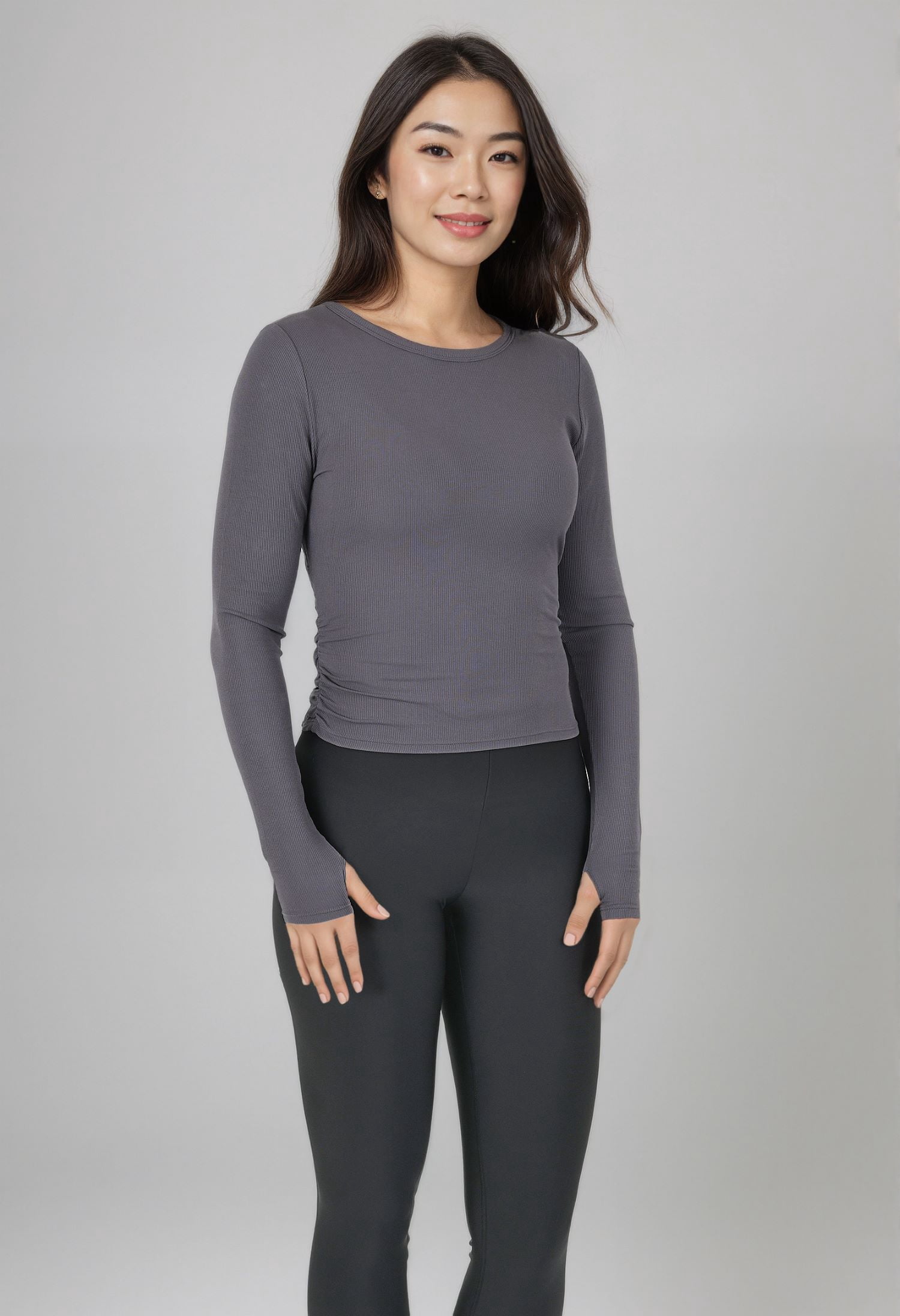 Avia Women's Reversible Wrap Top with Long Sleeves, Sizes XS-XXXL