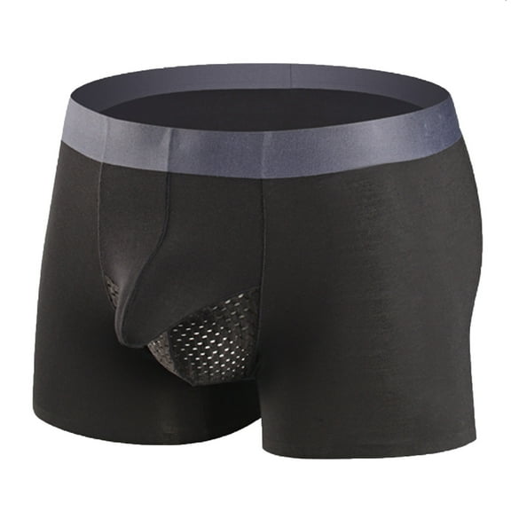 IROINNID Men's Boxer Briefs Underpants Mid Waist Breathable Hip Lift Body Sculpting Prints Underwear