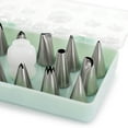 thumbnail image 6 of Martha Stewart 16-Piece Stainless Steel Assorted Cake Decorating Nozzles, Mint, 6 of 8