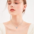 thumbnail image 4 of Heliisoer Ladies Love Diamond Eternal Crystal Gemstone Necklace, 4 of 4