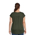 thumbnail image 3 of Real Size Women's Crochet Bib Tunic Top, Women's and Women's Plus XS-4X, 3 of 5