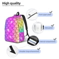 thumbnail image 3 of Rocae Rainbow Scales2 for Durable Canvas Backpack Leisure Large Bag Travel Rucksack Multi-function Backpack Medium, 3 of 8
