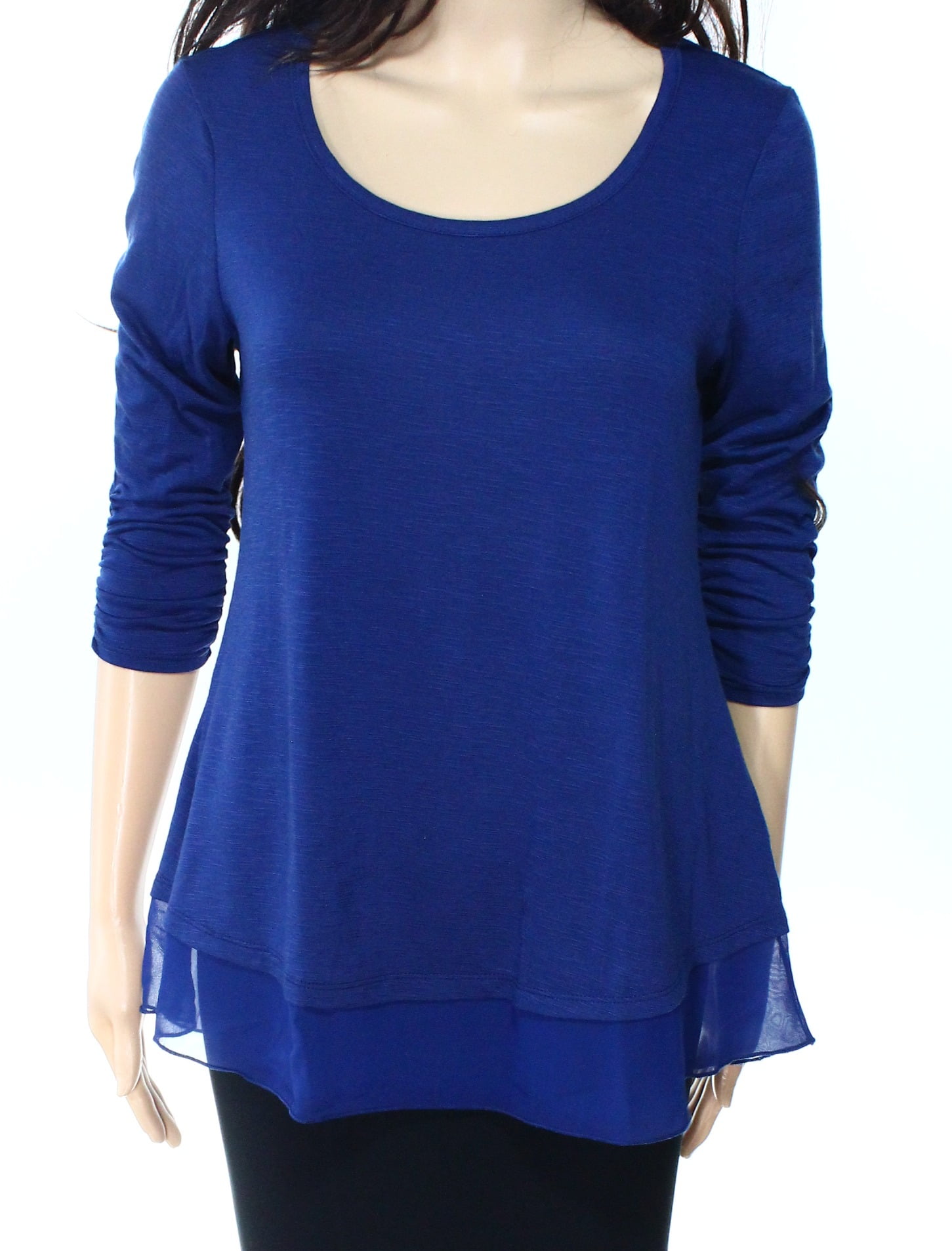 Style & Co. - Style & Co. NEW Mountain Blue Womens Size Medium M Scoop ...