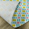 thumbnail image 5 of Ambesonne Ikat Place Mats Set of 4, Blurry Vertical Lines, Standard Size, Mustard Blue Pink, 5 of 6