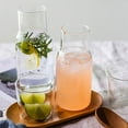 thumbnail image 6 of Glass Thick Durable Beautiful Lines Glass Cup Kit .500ml Large Capacity, 6 of 9