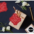 thumbnail image 6 of Inkdotpot Pack Of 50 Real Silver Foil Bracket Shape Paper Tags Merry Christmas & Happy Text Favor Hang Tags, 6 of 7